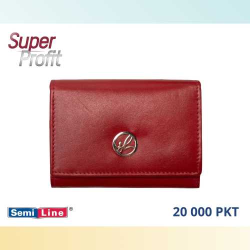 PORTFEL DAMSKI CZARWONY 