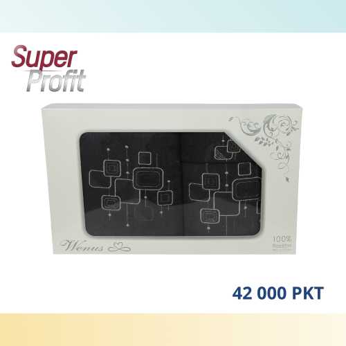 RĘCZNIKI KOMPLET GRAFITOWY 