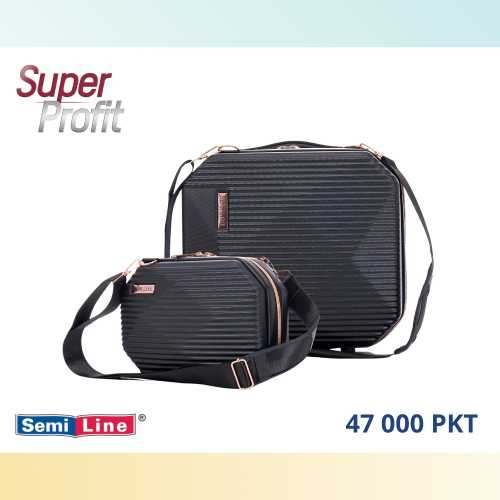 ZESTAW KOSMETYCZKA I TOREBKA CZARNY 